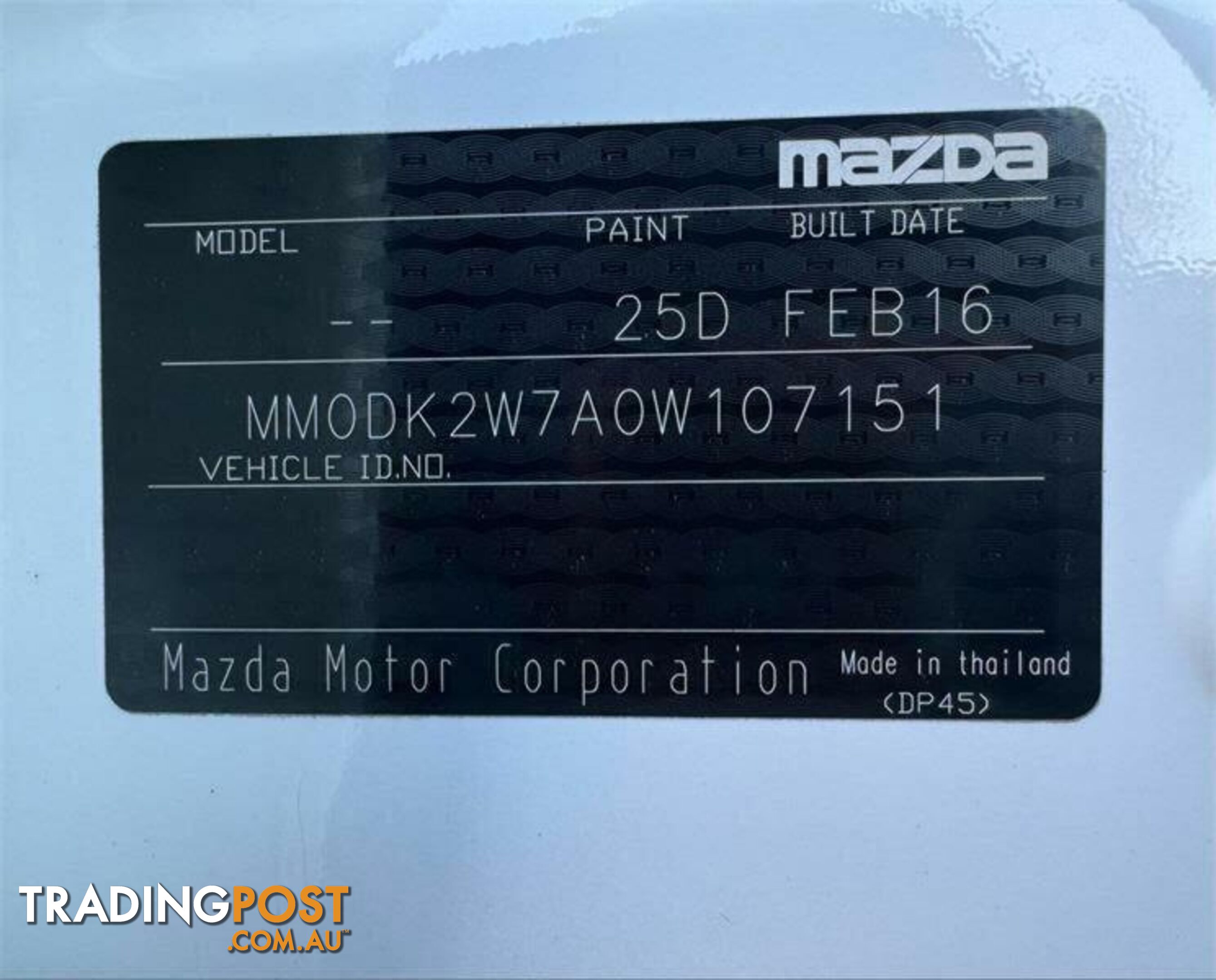 2016 MAZDA CX-3 S TOURING (FWD) DK SUV