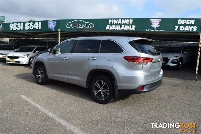 2018 TOYOTA KLUGER GX (4X2) GSU50R SUV, 4 DOORS, 7 SEATS