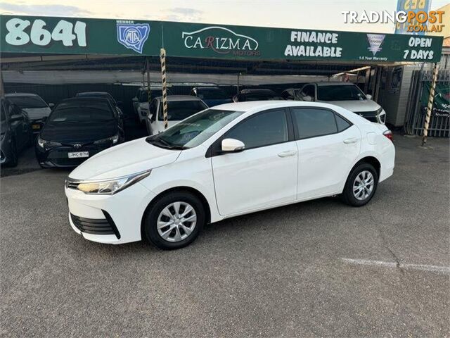 2017 TOYOTA COROLLA ASCENT ZRE172R MY17 SEDAN, 4 DOORS, 5 SEATS