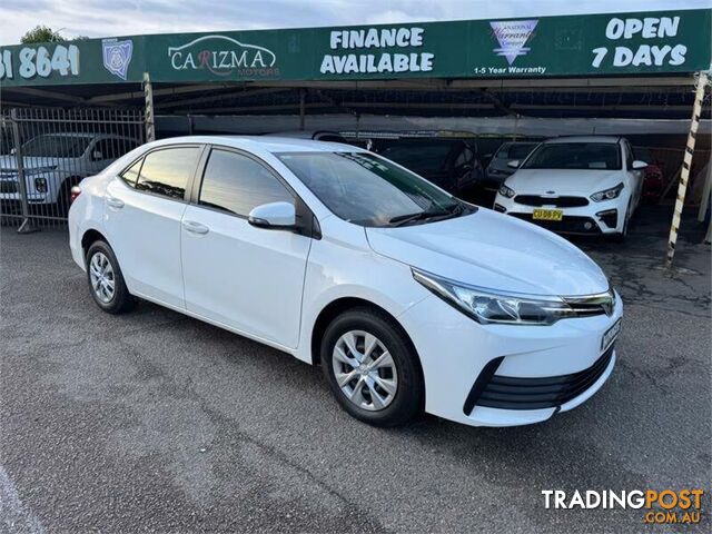 2018 TOYOTA COROLLA ASCENT ZRE172R MY17 SEDAN