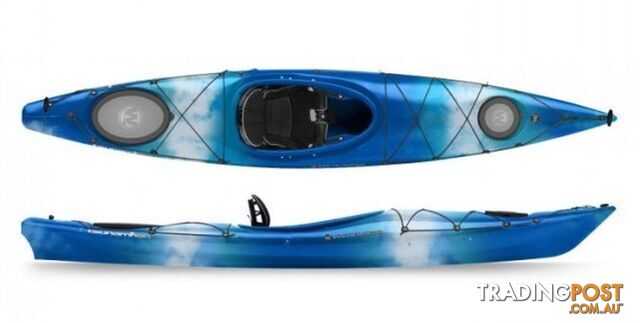 Brand new Wilderness Systems Tsunami 125 touring kayak with rudder.