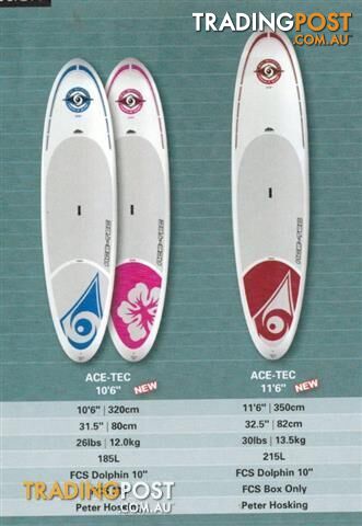 Brand new BIC Sports ACE-TEC Stand Up Paddle Boards (SUP's) 