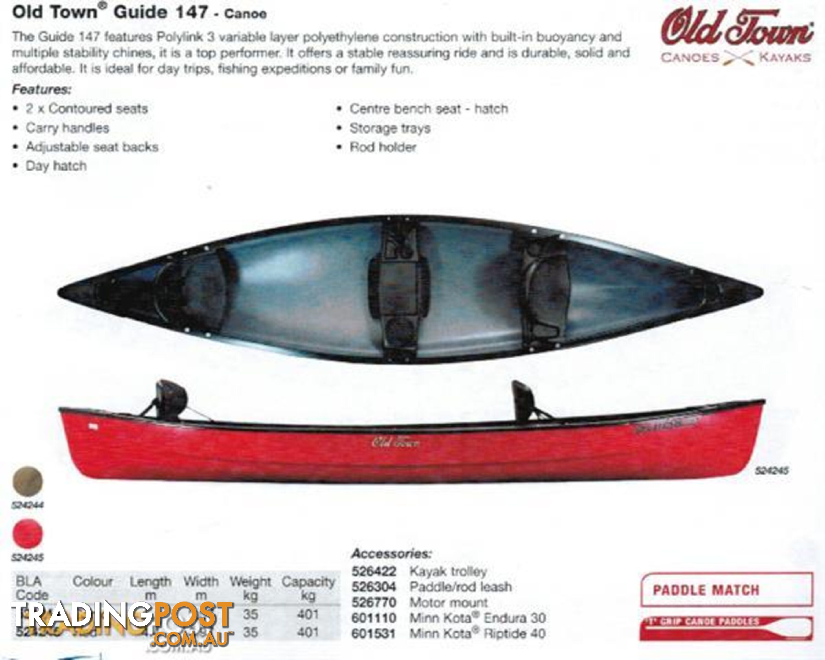 Brand new Canadian Canoes - biggest dealer is OZ by far!