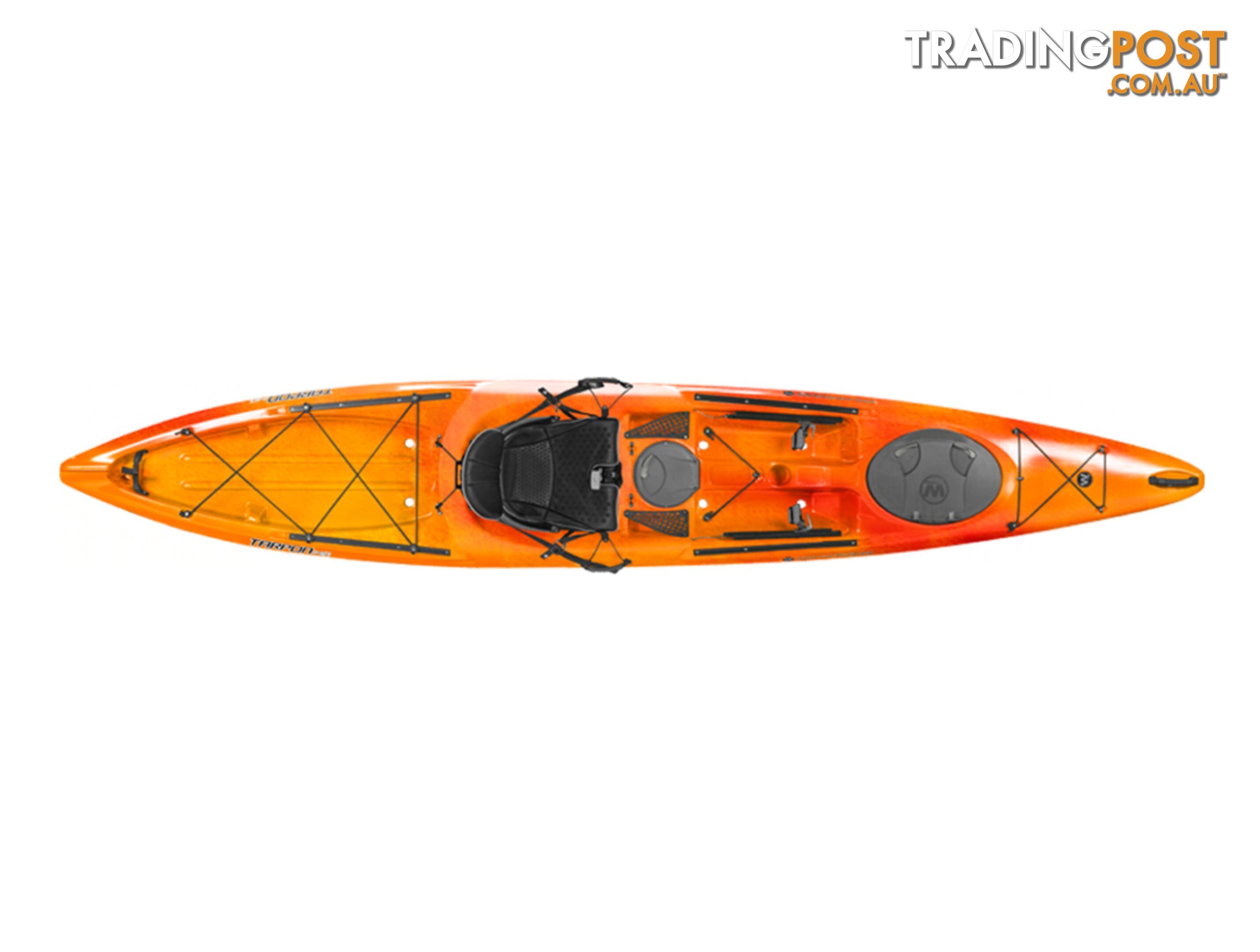 Brand new Wilderness Systems Tarpon 140 sit on top touring kayak.