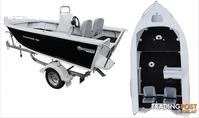 Brand new Horizon 435 Easyfisher Pro Side console aluminium boat.