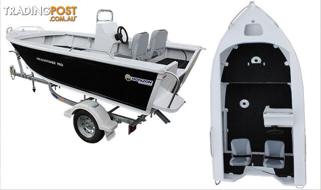 Brand new Horizon 435 Easyfisher Pro Side console aluminium boat.