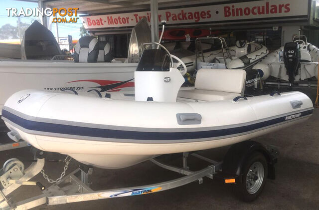 Brand new Mercury 350 Ocean Runner side console hypalon RIB fitted with a Mercury 20hp EFI 4 stroke!