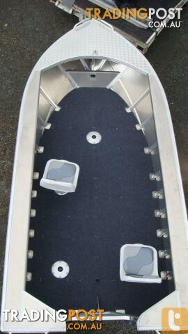 HORIZON 485 Gulf heavy duty open tiller steer aluminium boat