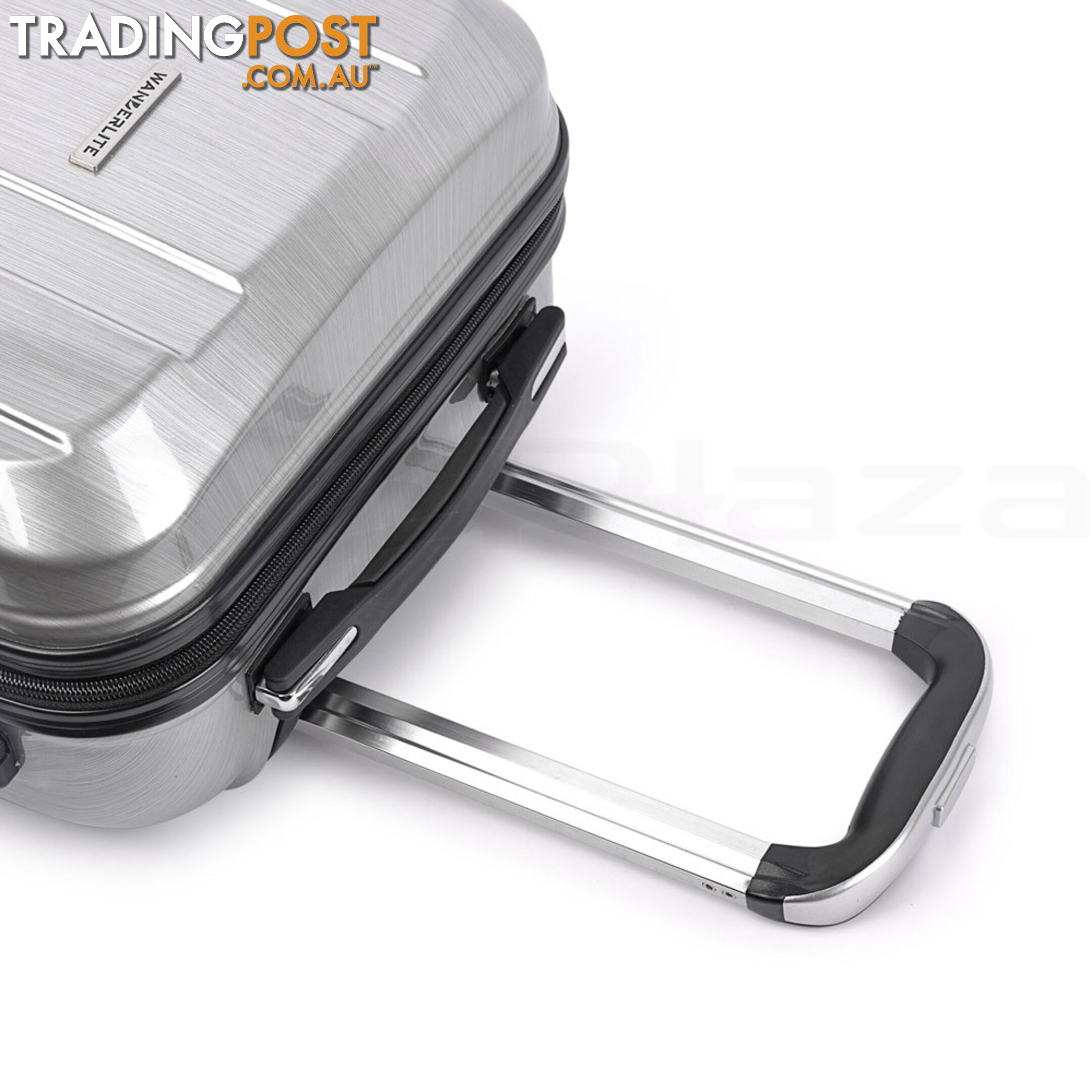 Hard Shell Travel Luggage with TSA Lock Silver