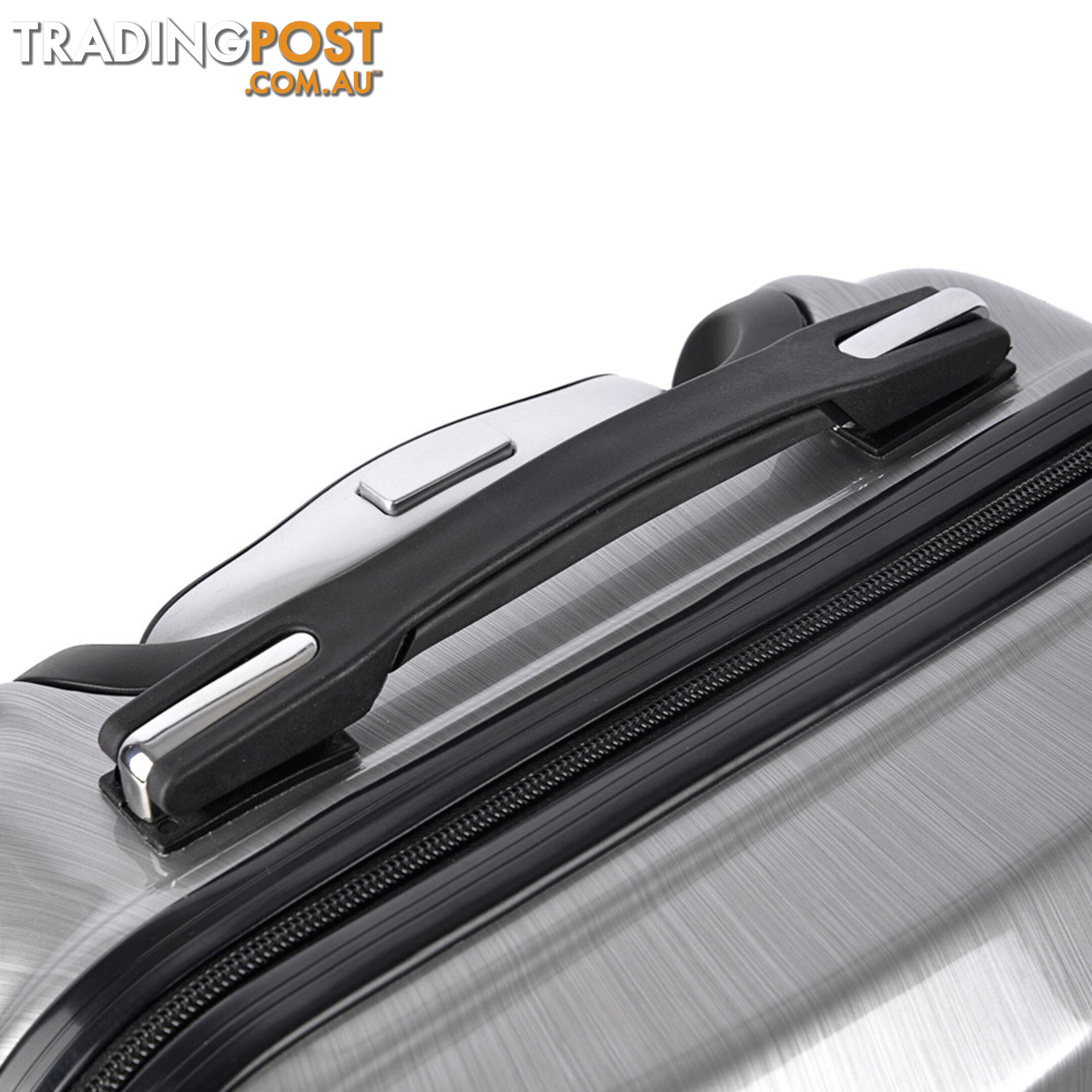 Hard Shell Travel Luggage with TSA Lock Silver