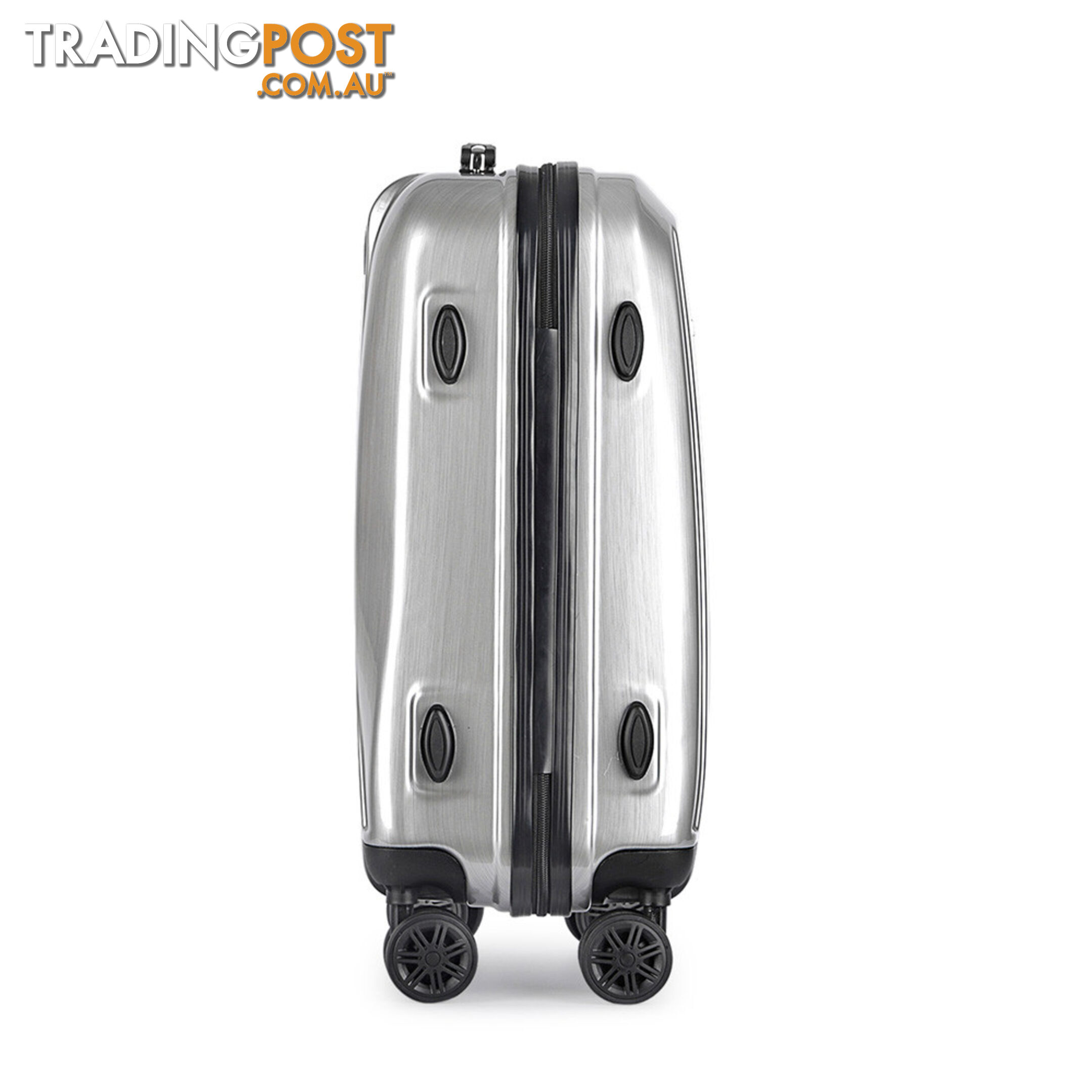 Hard Shell Travel Luggage with TSA Lock Silver