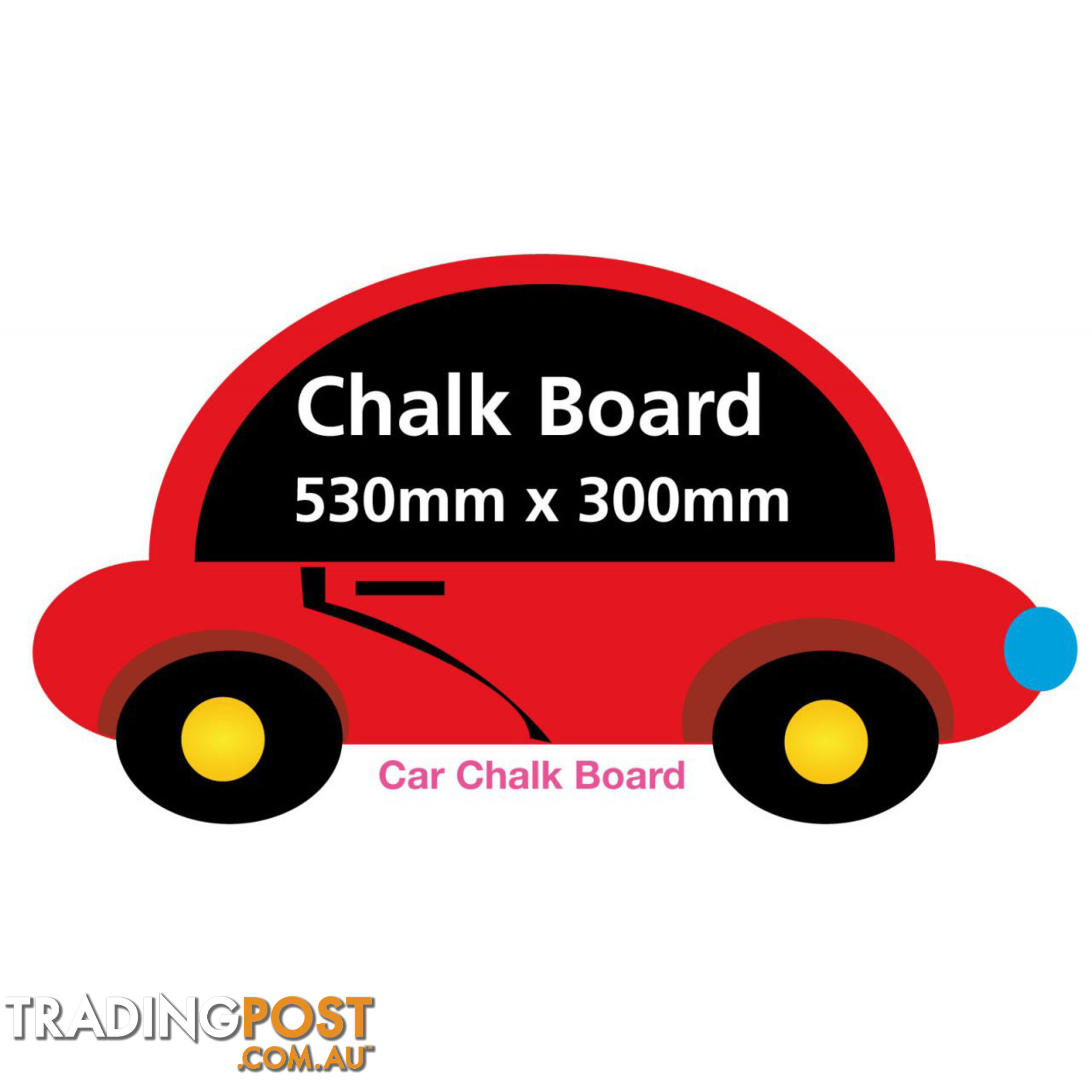 Boys Car Chalkboard - Totally Movable and Reusable