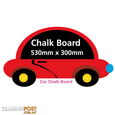 Boys Car Chalkboard - Totally Movable and Reusable
