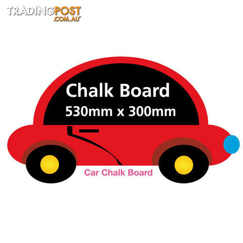 Boys Car Chalkboard - Totally Movable and Reusable