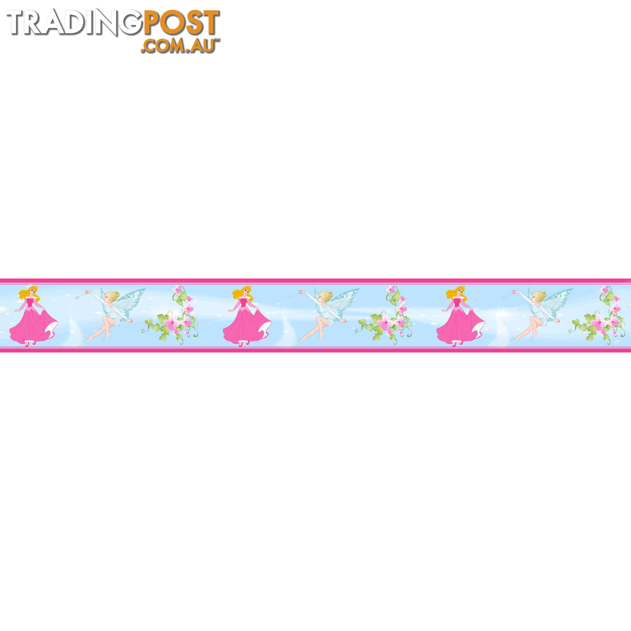 Girls Princess Wall Border Stickers - Totally Movable