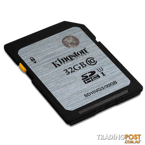 KINGSTON 32GB SDHC Class10 UHS-I 80MB/s Read Flash Card  Retail  (SD10VG2/32GBFR)