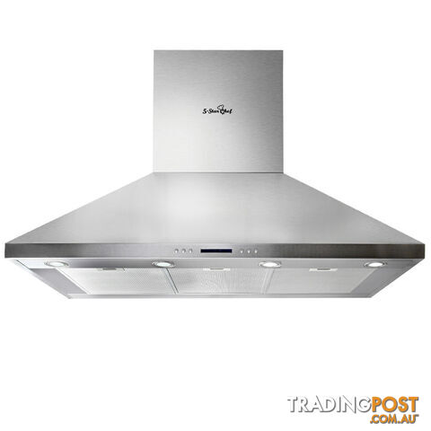 5 Star Chef 3 Fan Speed Rangehood 120cm