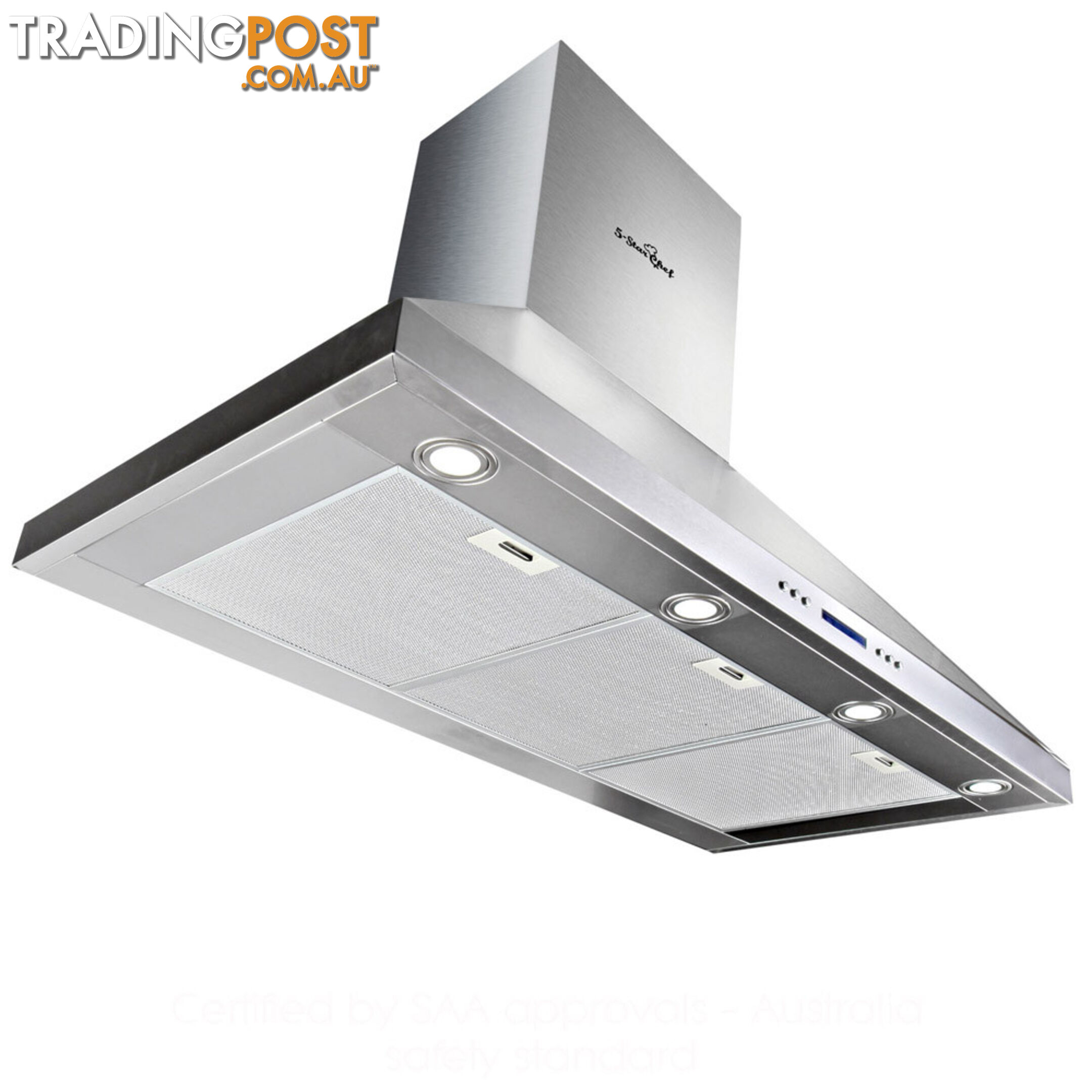 5 Star Chef 3 Fan Speed Rangehood 120cm