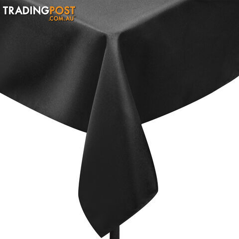 6 Pcs Wedding Table Cloth Rectangle 259cm Black - photo 5 of 9