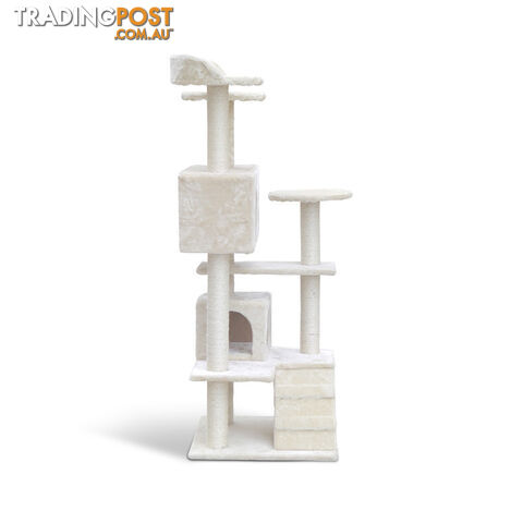 Cat Scratching Post  Tree House Condo 134cm Beige