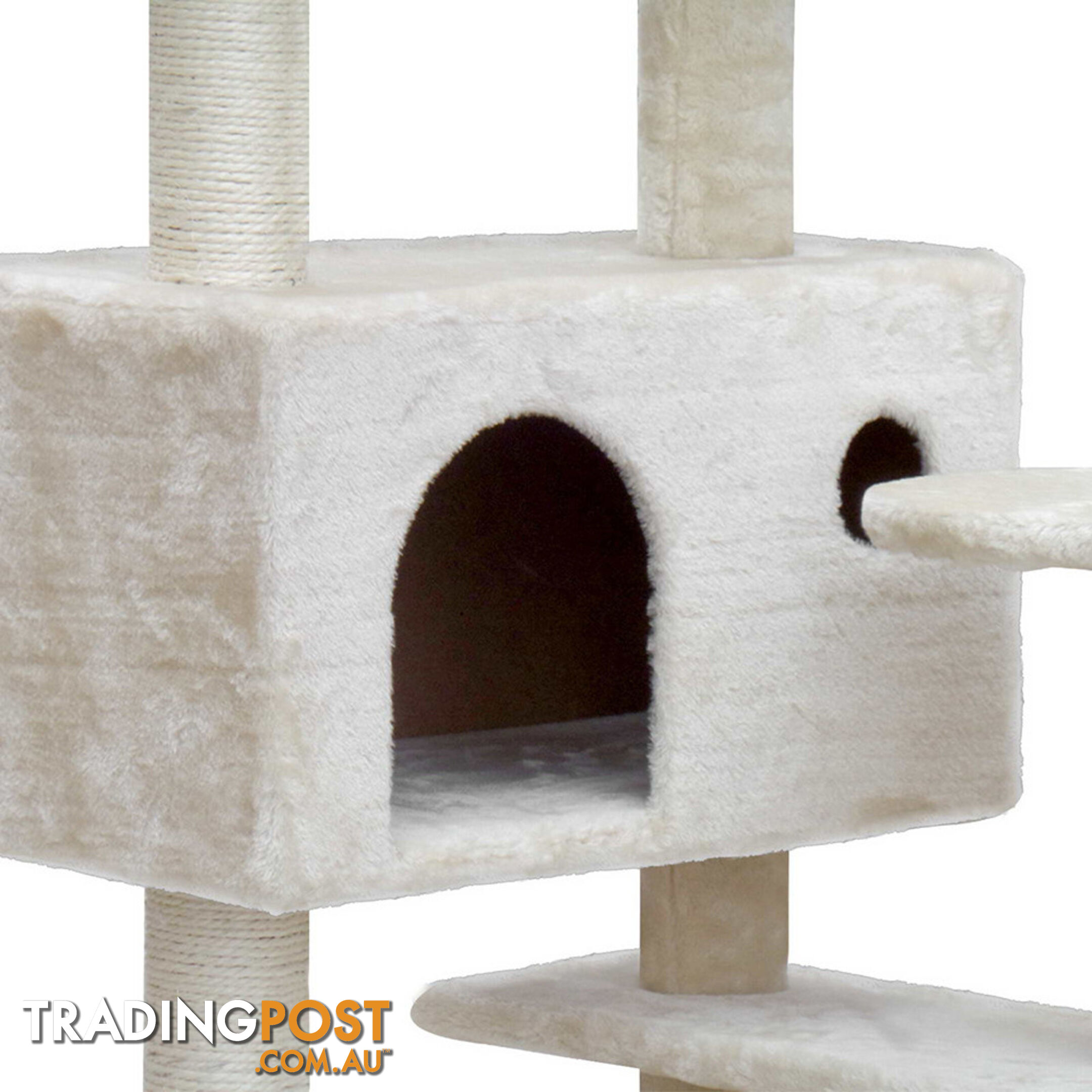 Cat Scratching Post  Tree House Condo 134cm Beige