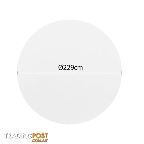 4 Pcs Wedding Table Cloth Round 229cm White - photo 2 of 9
