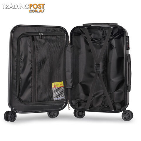 Hard Shell Travel Luggage with TSA Lock Grey