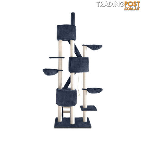 Cat Scratching Poles Post Furniture Tree 244cm Dark Grey