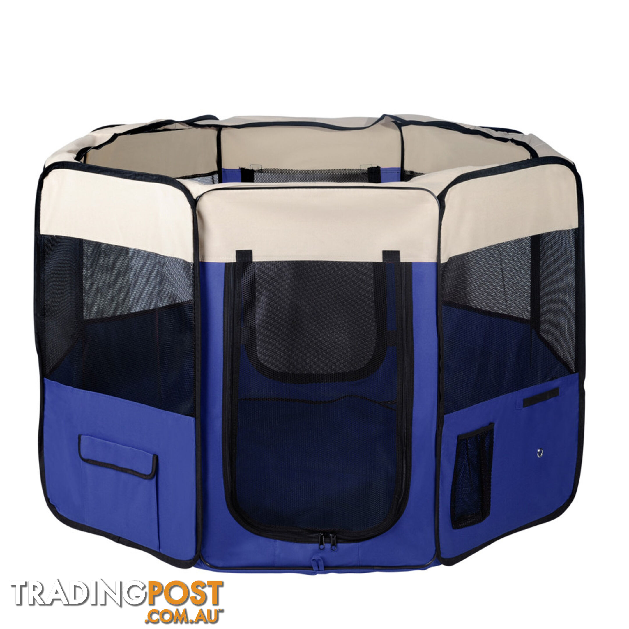 Pet Dog Puppy Cat Exercise Playpen Crate Cage Tent Blue