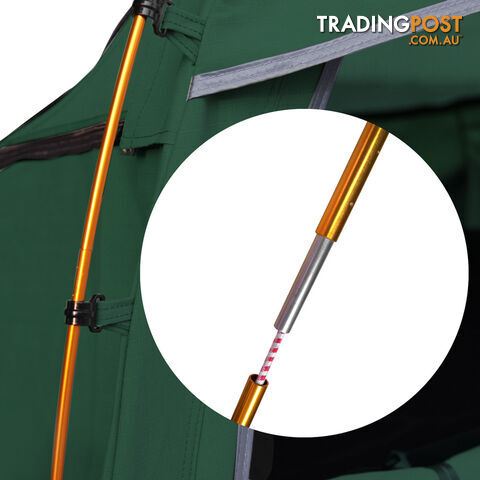 Double Camping Canvas Swag Tent Green w/ Air Pillow - photo 5 of 8