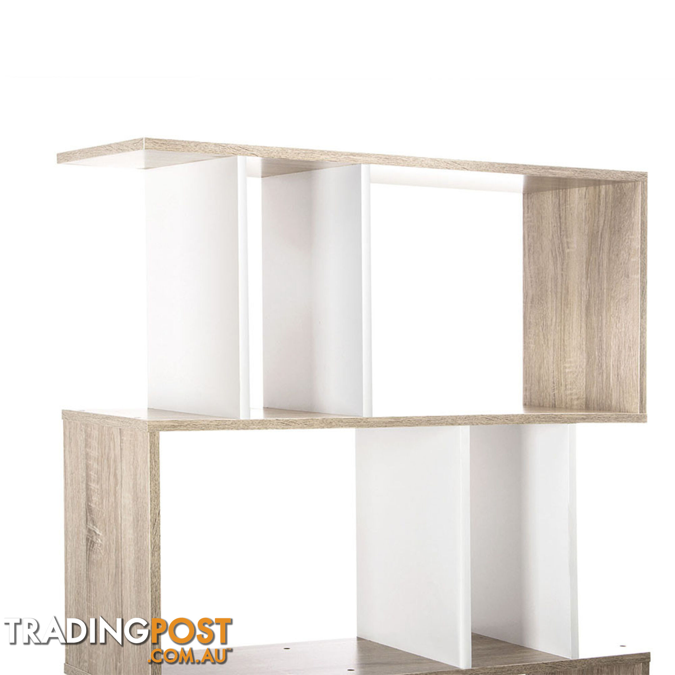 5 Tier Display/Book/Storage Shelf Unit White Brown