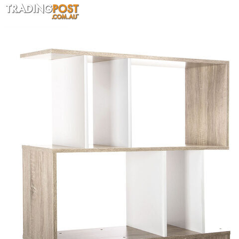 5 Tier Display/Book/Storage Shelf Unit White Brown