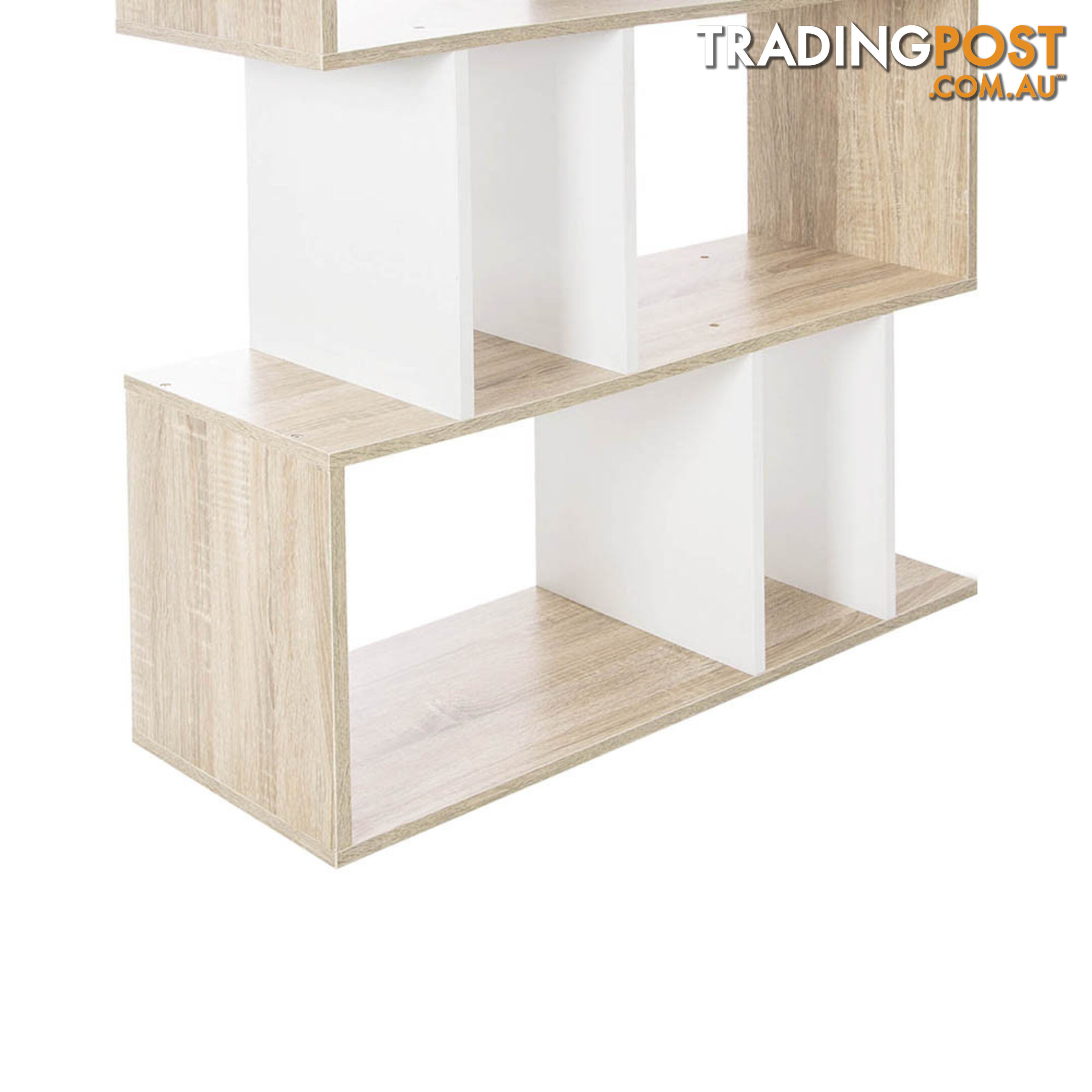 5 Tier Display/Book/Storage Shelf Unit White Brown