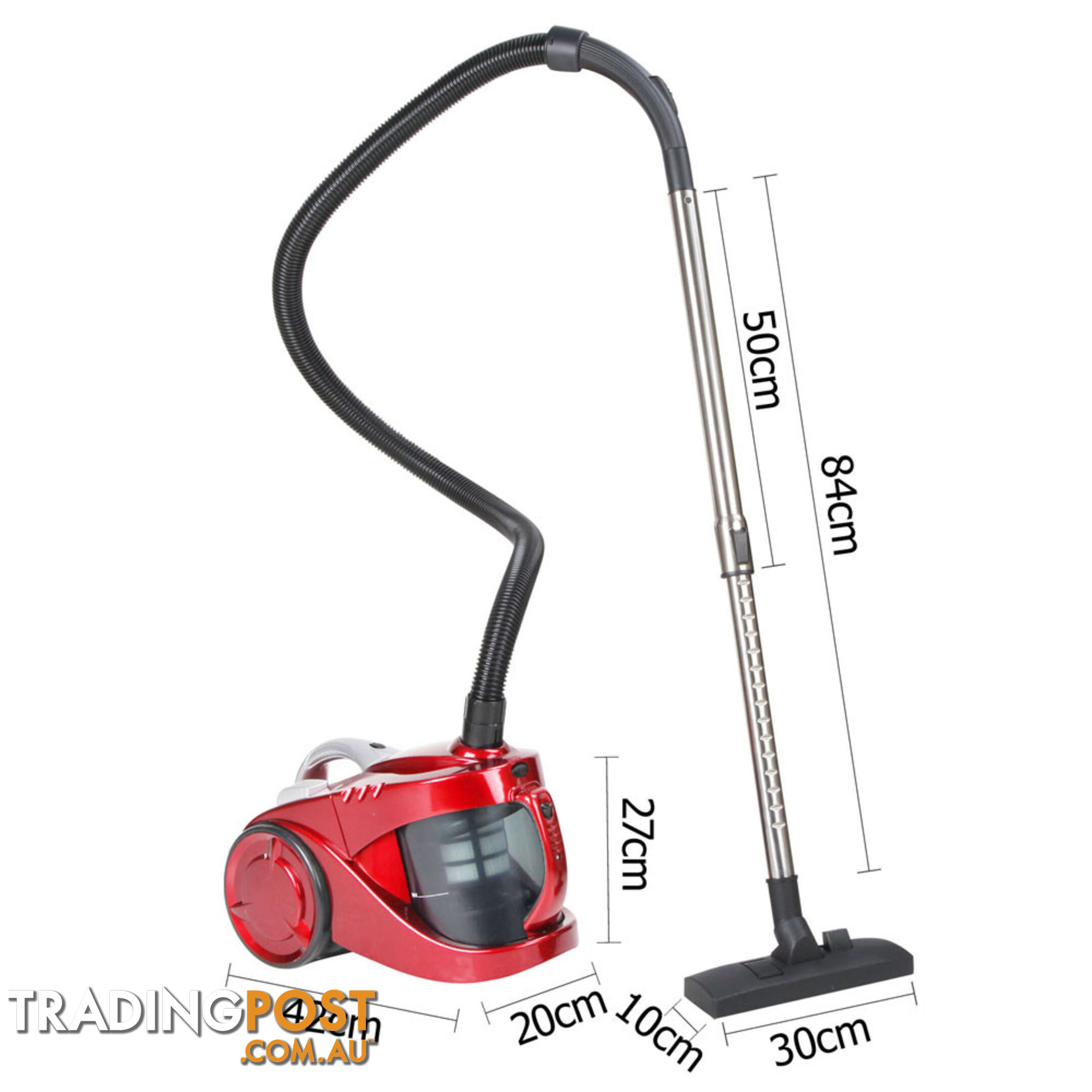 Bagless Cyclone Cyclonic Vacuum Cleaner HEPA Red