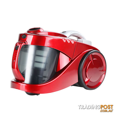 Bagless Cyclone Cyclonic Vacuum Cleaner HEPA Red