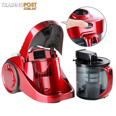 Bagless Cyclone Cyclonic Vacuum Cleaner HEPA Red