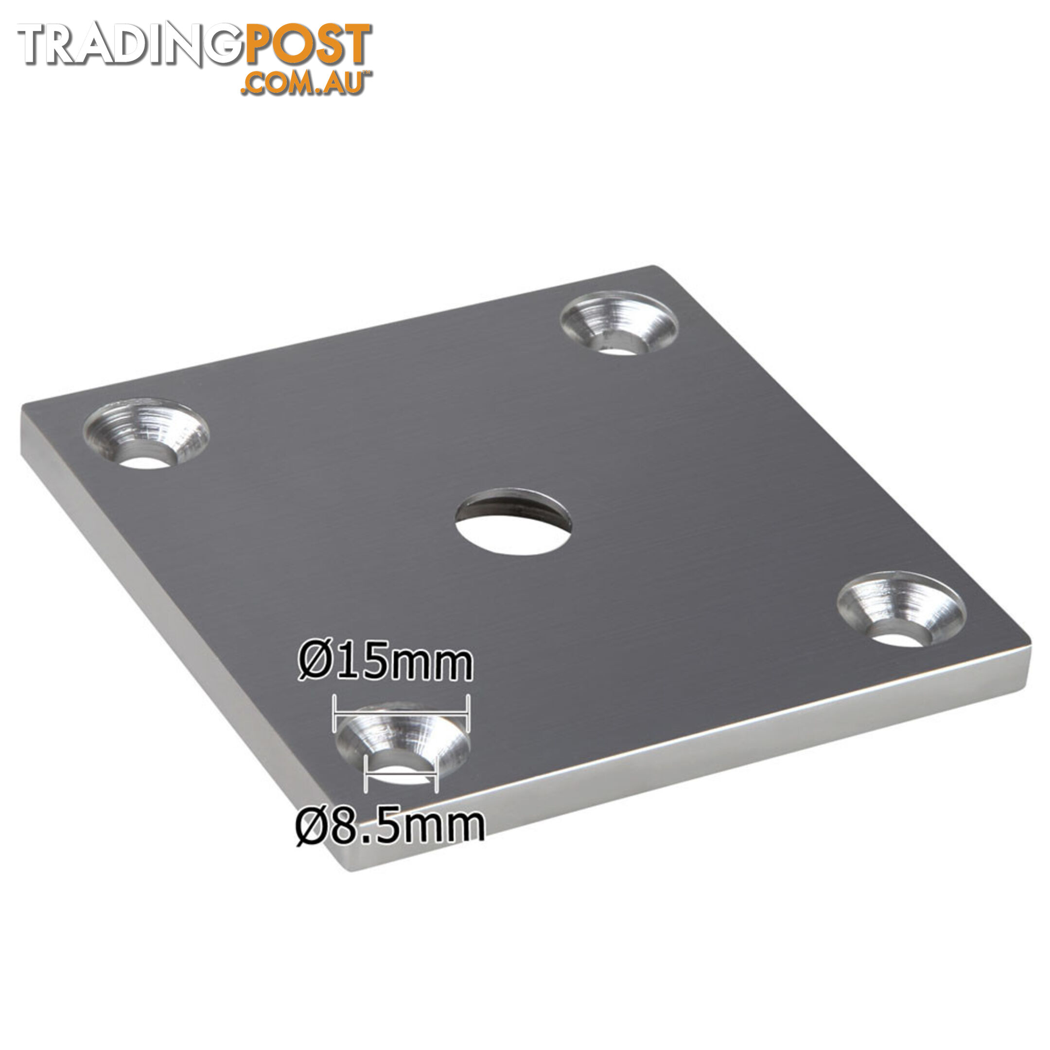 Frameless Glass Aluminium Mount Square