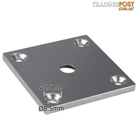 Frameless Glass Aluminium Mount Square