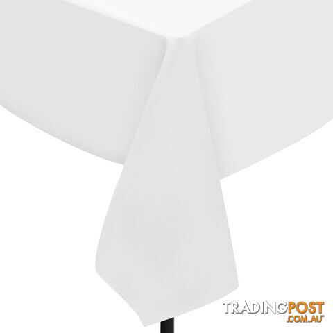6 Pcs Wedding Table Cloth Rectangle 244cm White - photo 5 of 9
