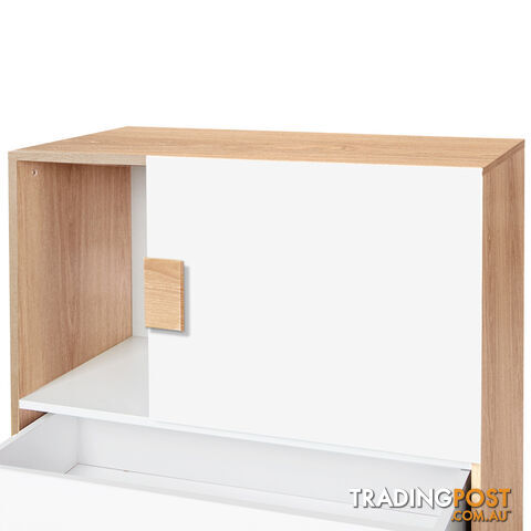 Buffet Sideboard Storage Table Cabinet w/ 2 Drawer White - photo 4 of 8