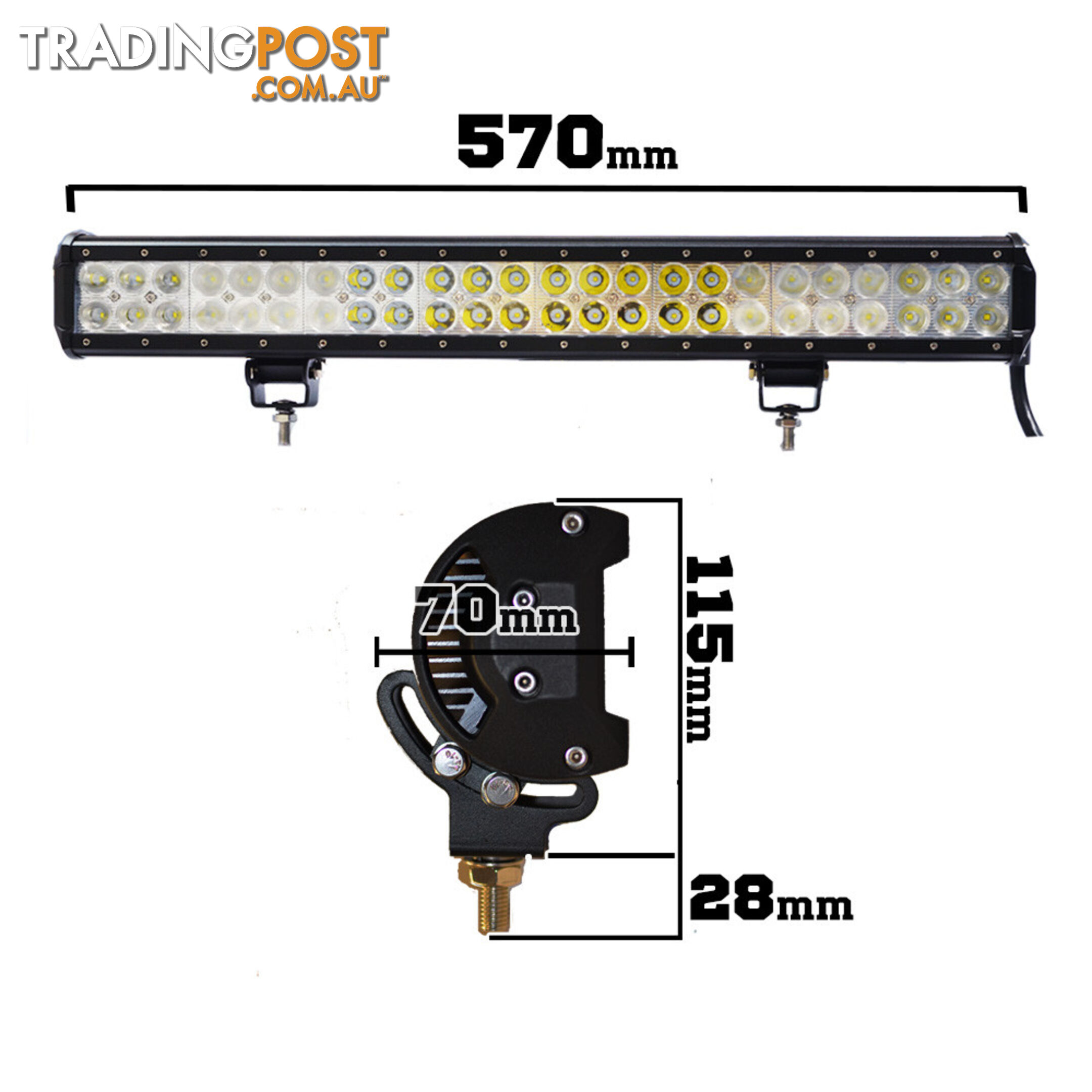 23inch 240W Philips LED Light Bar Spot Flood Combo Lumileds Offroad Work Lamp