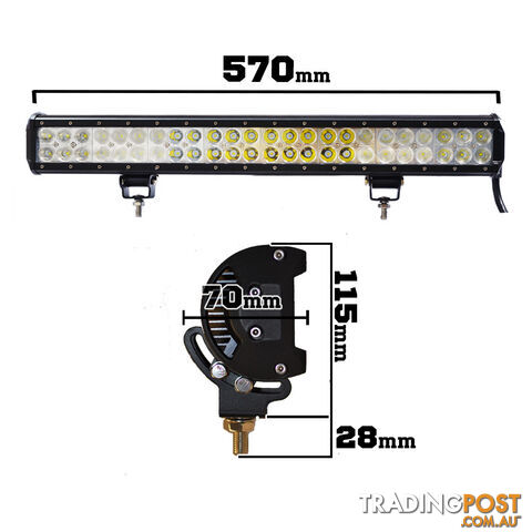 23inch 240W Philips LED Light Bar Spot Flood Combo Lumileds Offroad Work Lamp