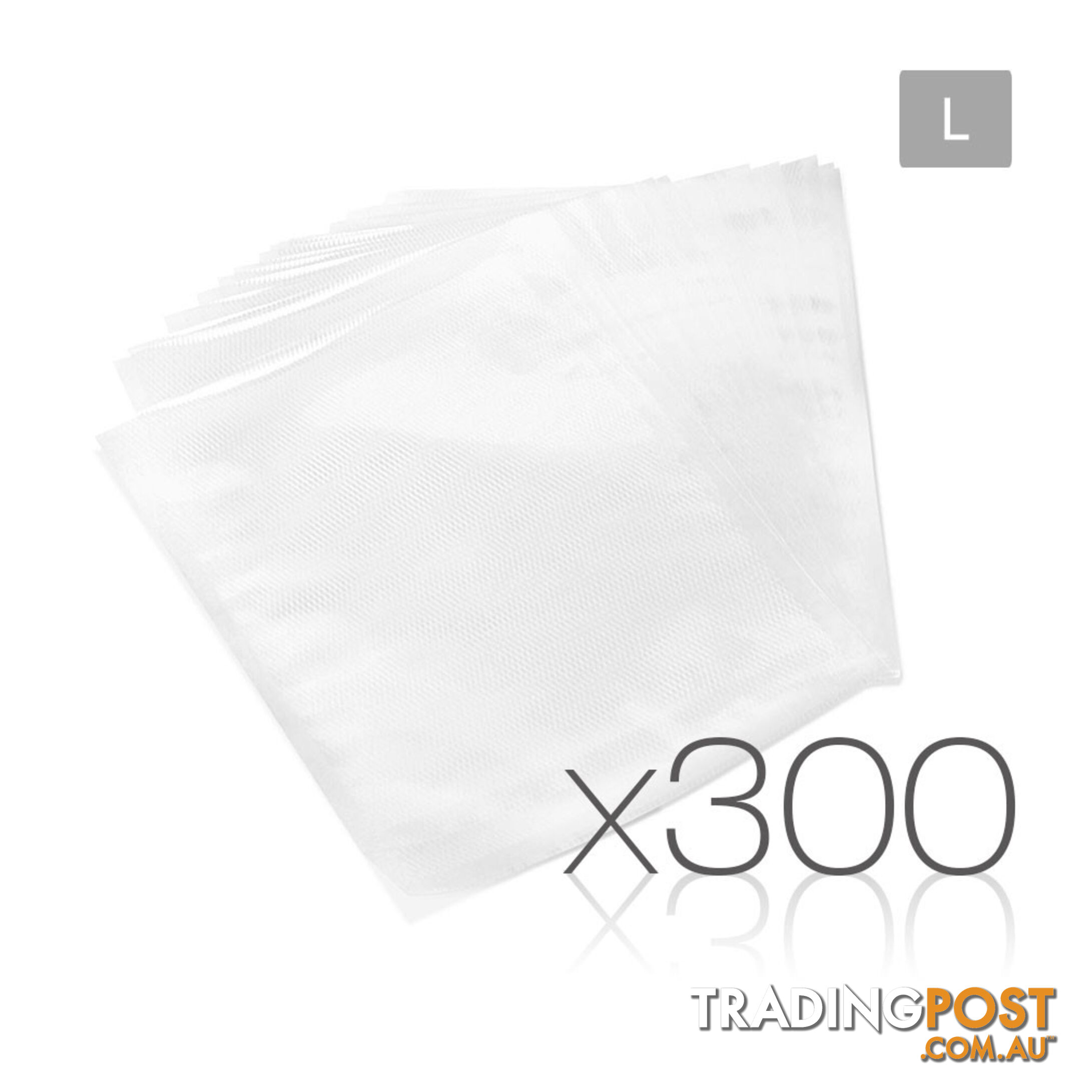 300 Food Sealer Bags: 28 x 40cm