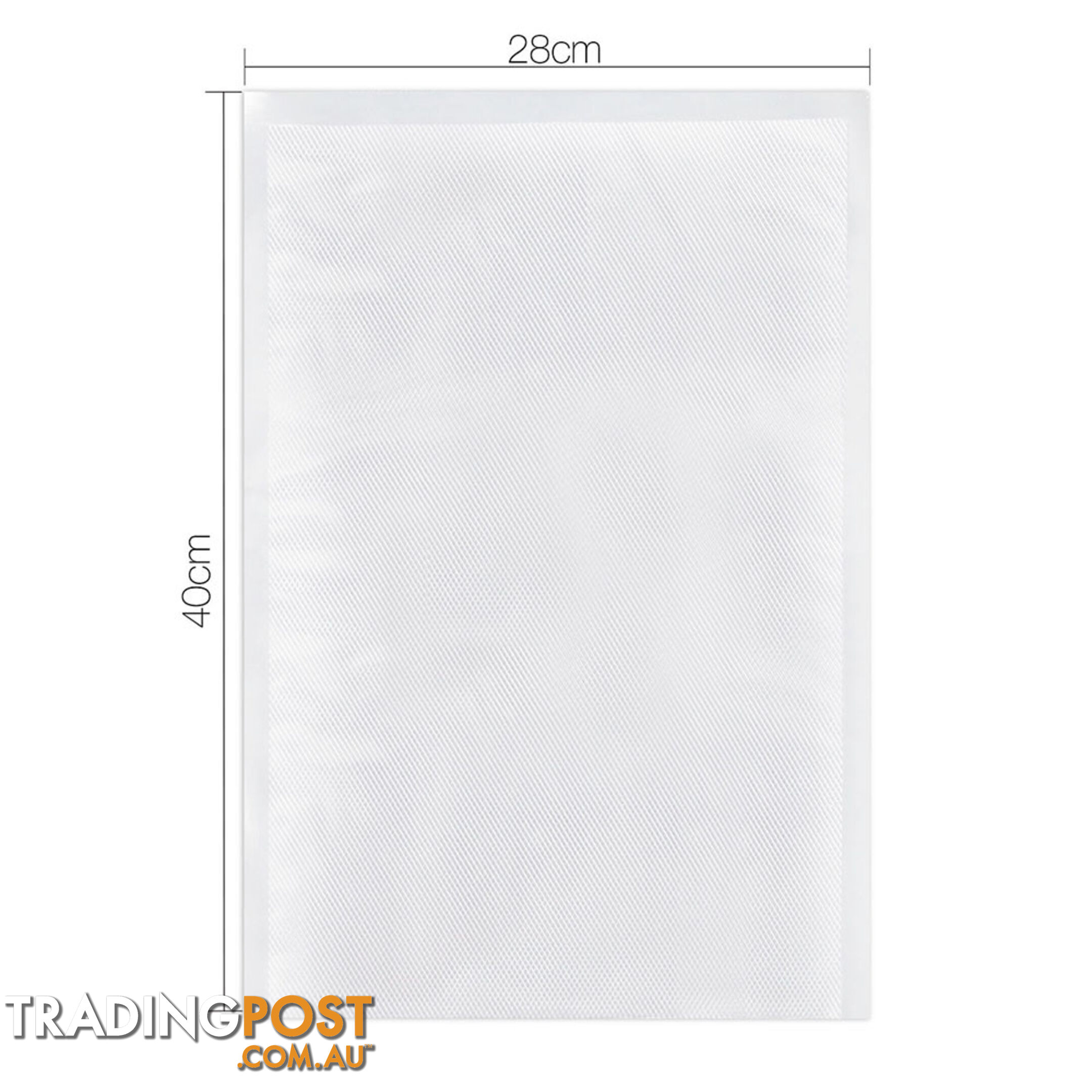 300 Food Sealer Bags: 28 x 40cm