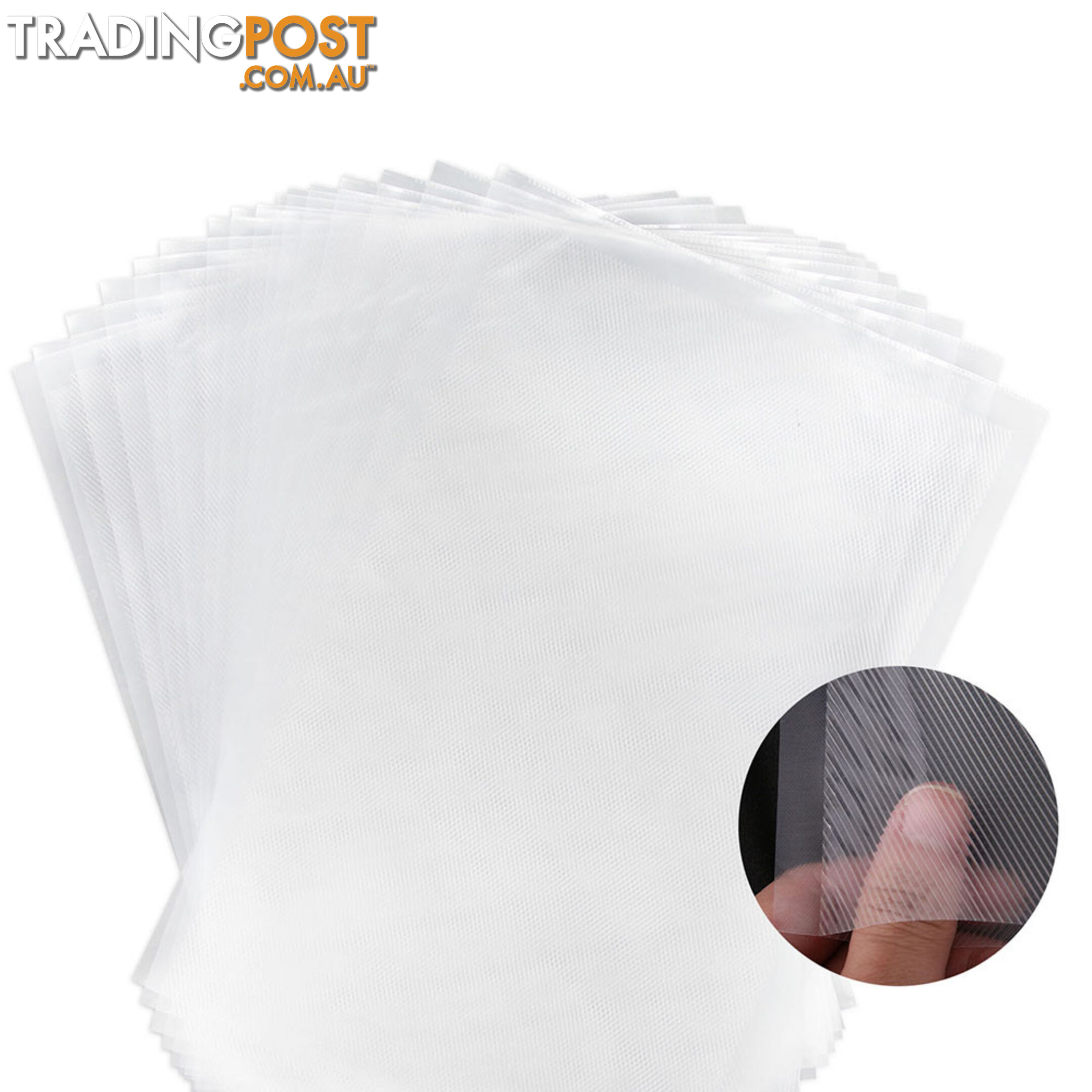 100 Food Sealer Bags: 20 x 30cm