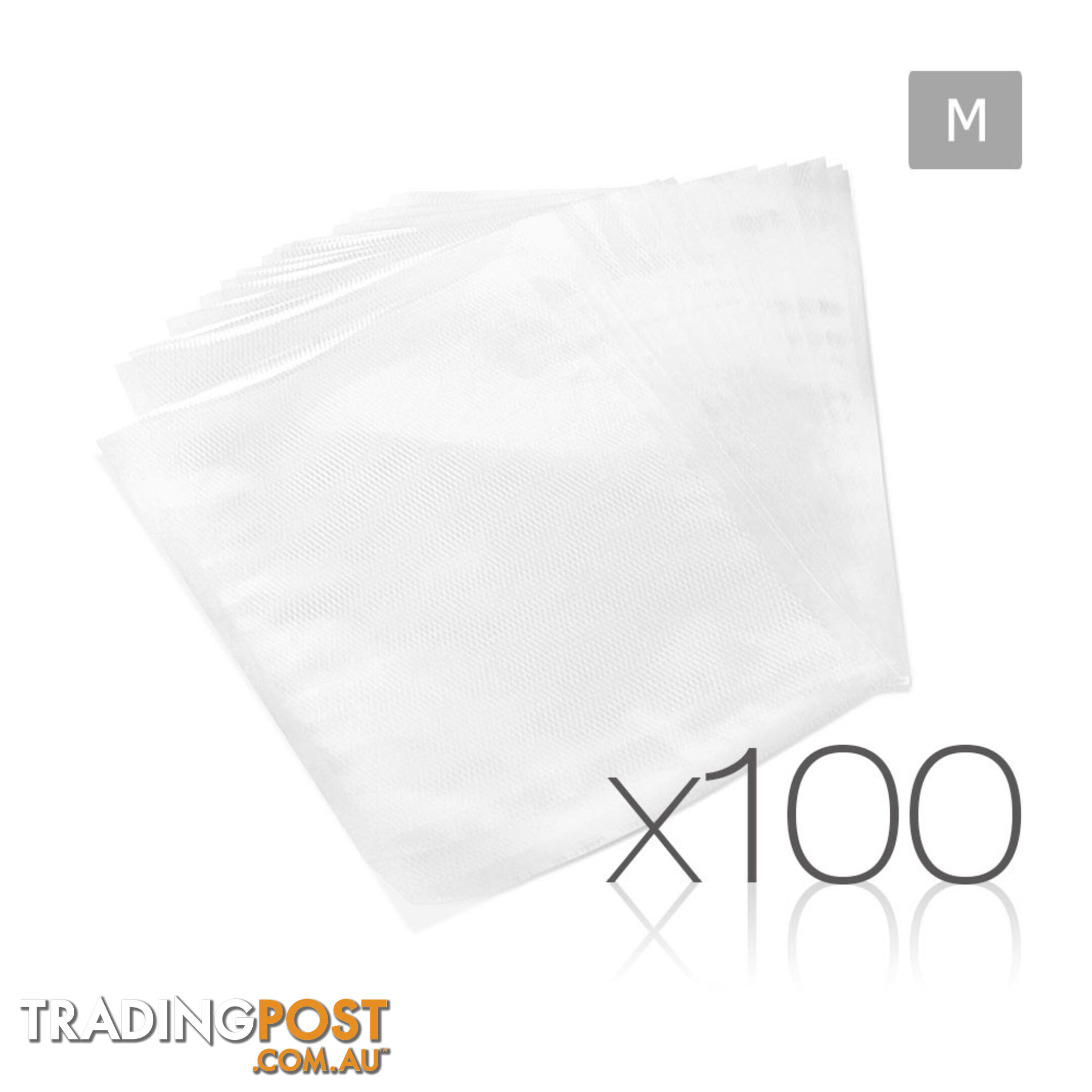 100 Food Sealer Bags: 20 x 30cm