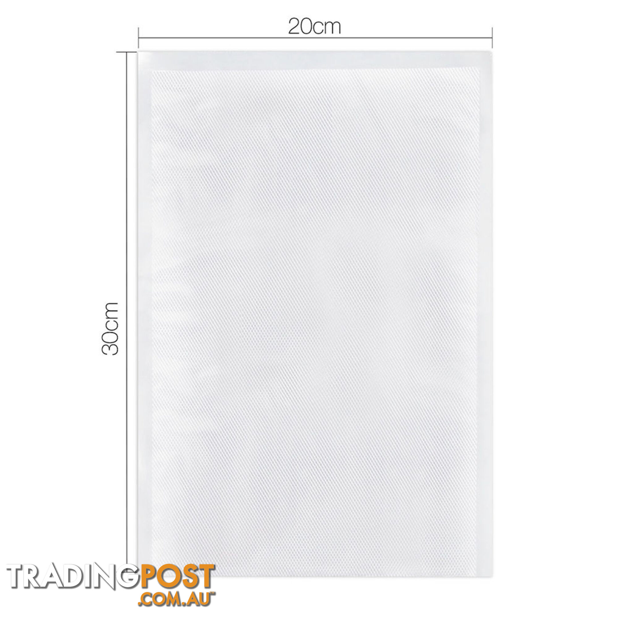 100 Food Sealer Bags: 20 x 30cm