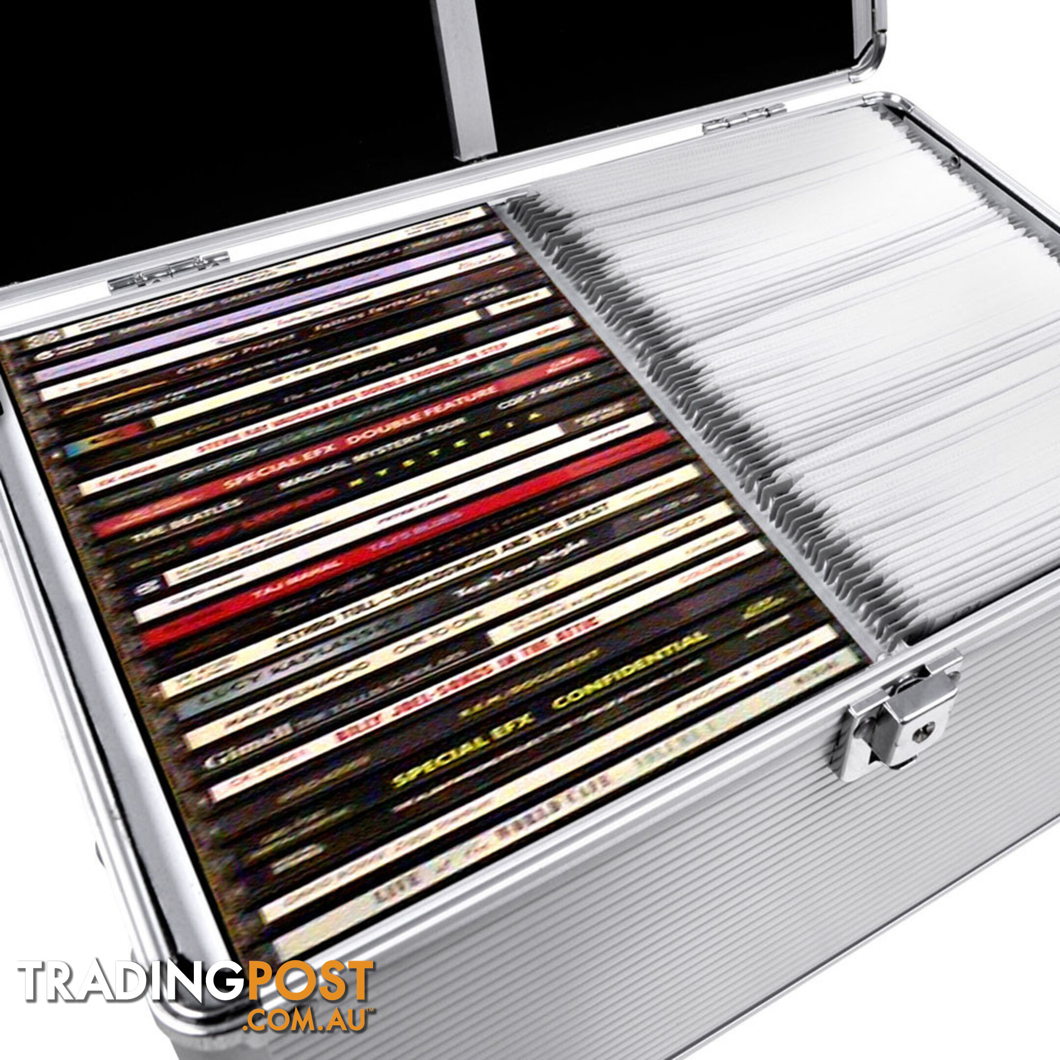 Aluminium CD DVD Bluray Storage Case Box 240 Discs SL