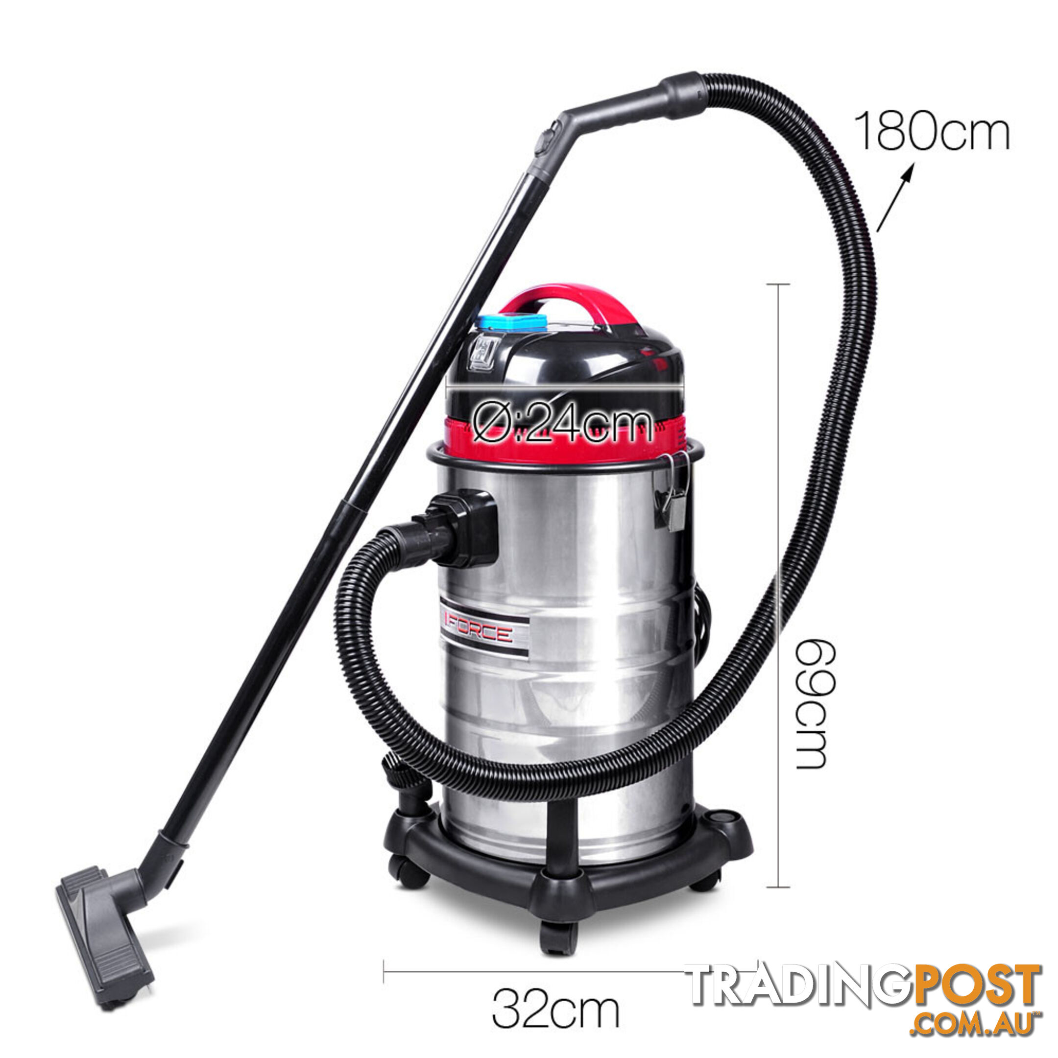 Industrial Commercial Bagless Dry Wet Vacuum Cleaner 30L