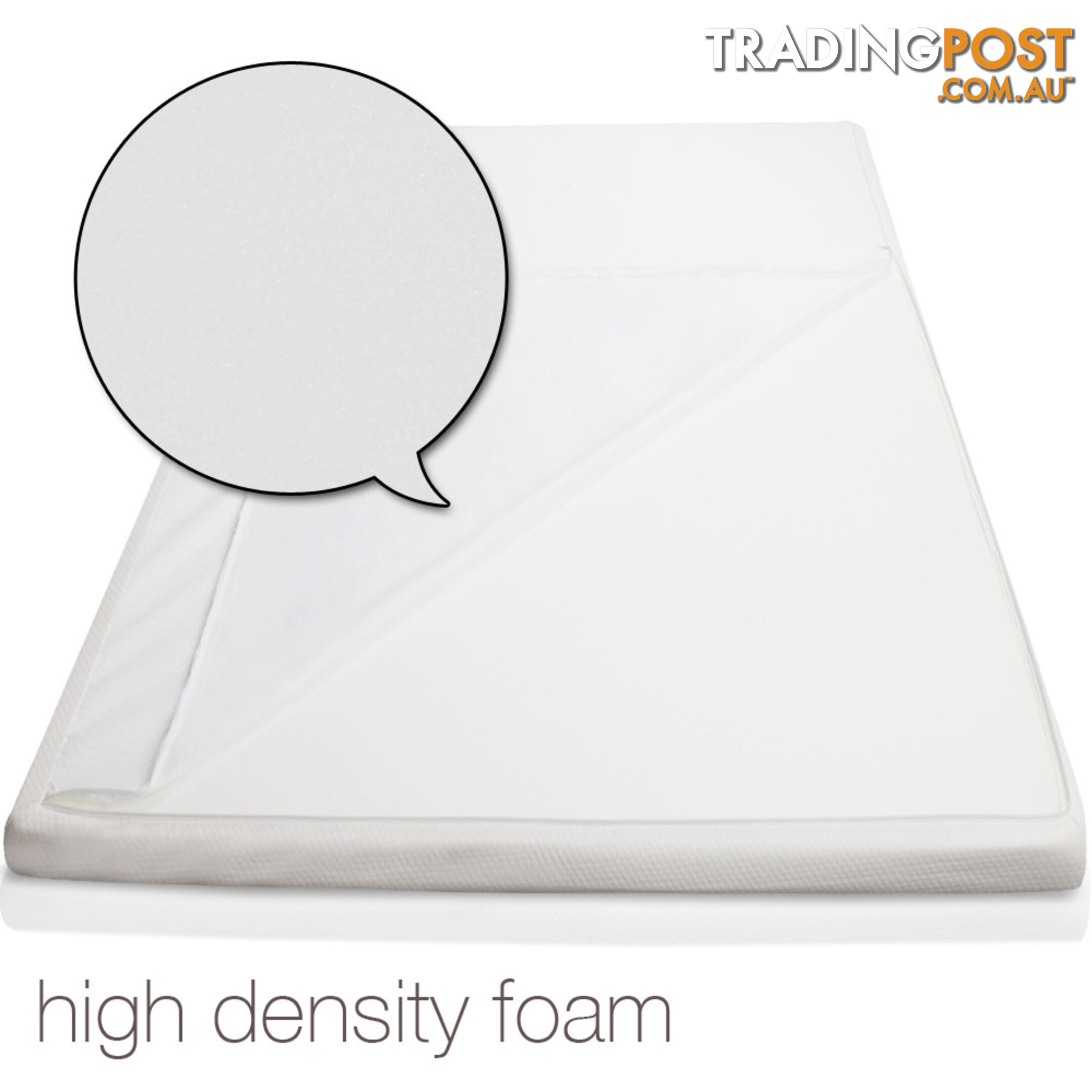 Visco Elastic Memory Foam Mattress Topper 7cm Kingle Single